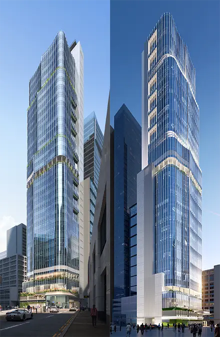 Crystal Tower 位處第二核心商業區中心